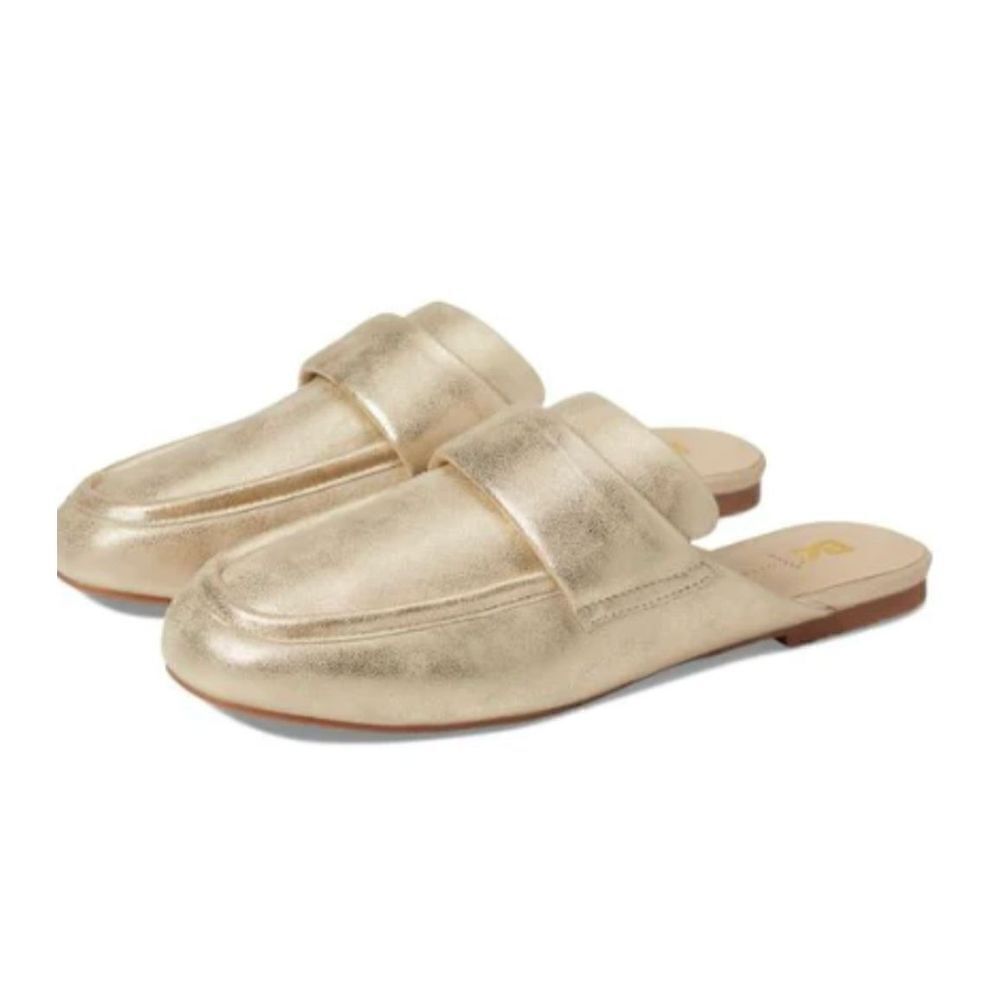 BC Footwear BRUNCH DATE MULE size 9 Gold Distressed Born in California